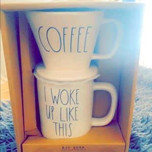 Beautiful mug Rae Dunn collection in gift boxes with ribbon perfect for a gift